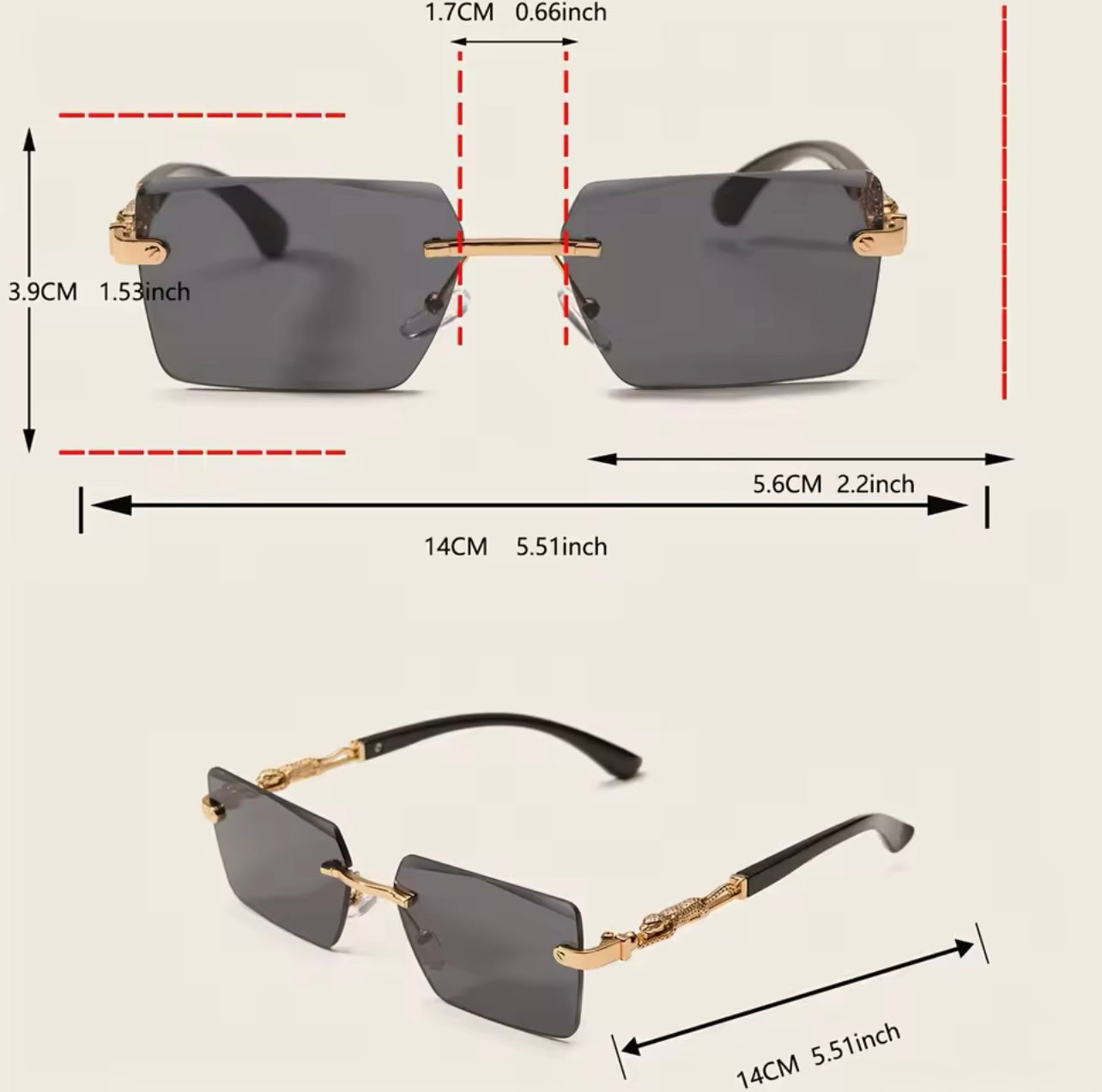 Sonnenbrille Snake